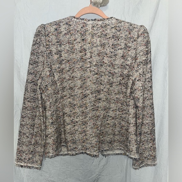 Rebecca Taylor Speckled Tweed knit Jacket Retail $495.00 🌵4 - Picture 7 of 13